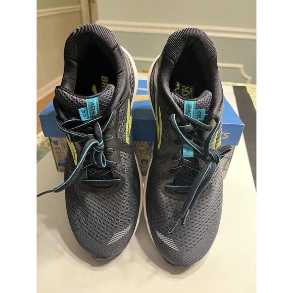 Brooks Adrenaline GTS 20 Black Green Men’s Sz 8.5 Running Gym Training - Picture 1 of 14